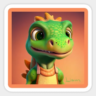 Baby Dinosaur Dino Bambino - Liam Sticker